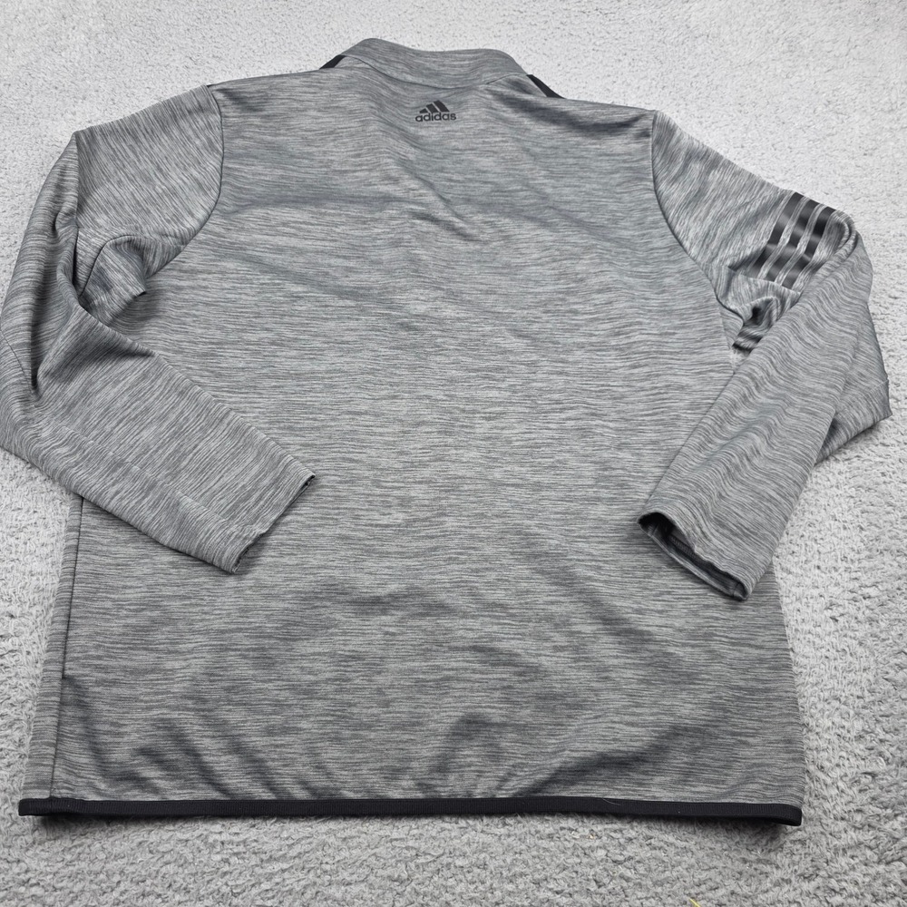 Adidas Golf Mens XL Gray Black 1/4 Zip Pullover Sweatshirt - Picture 6 of 8